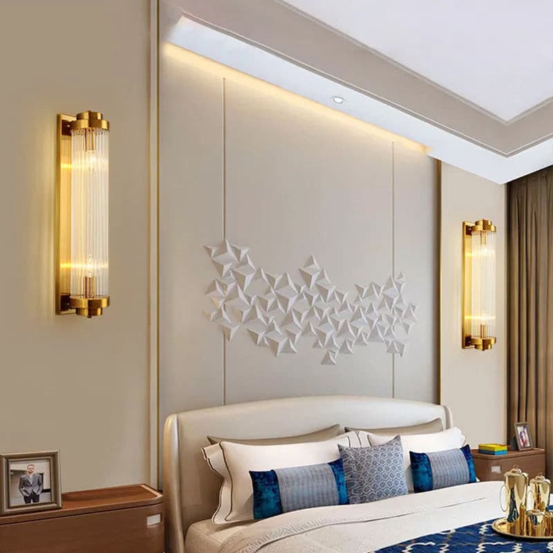 Classic Glass LED Wall Light in Vintage Design
