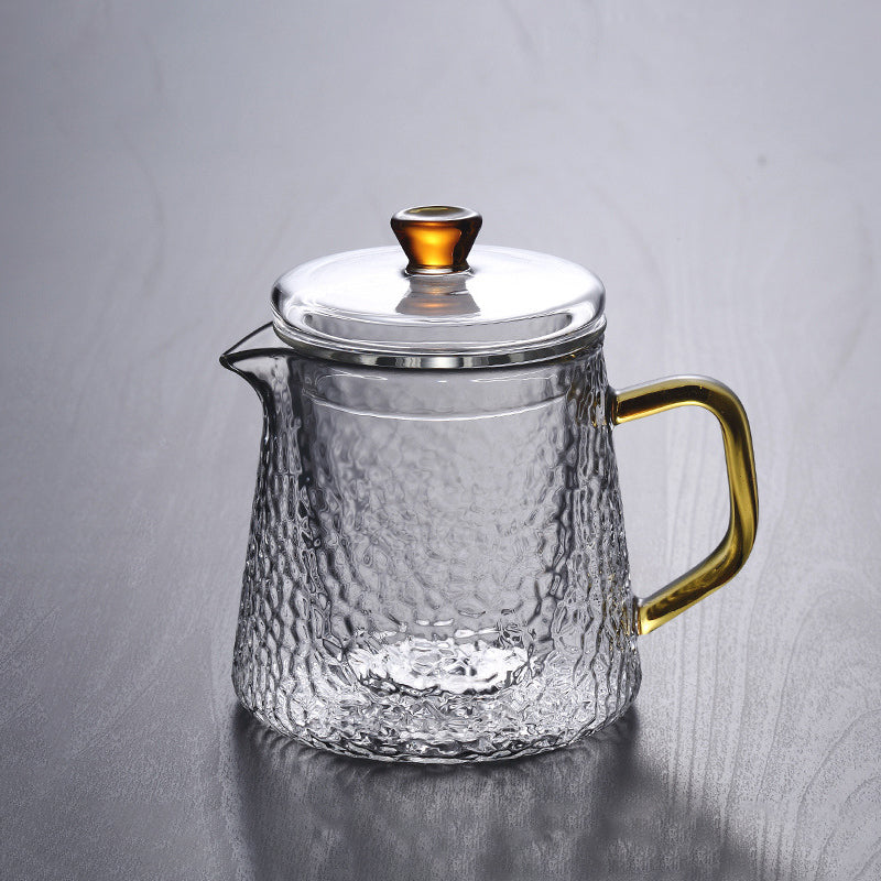 Premium Glass Teapot with Strainer and Gold Handle - Fesara