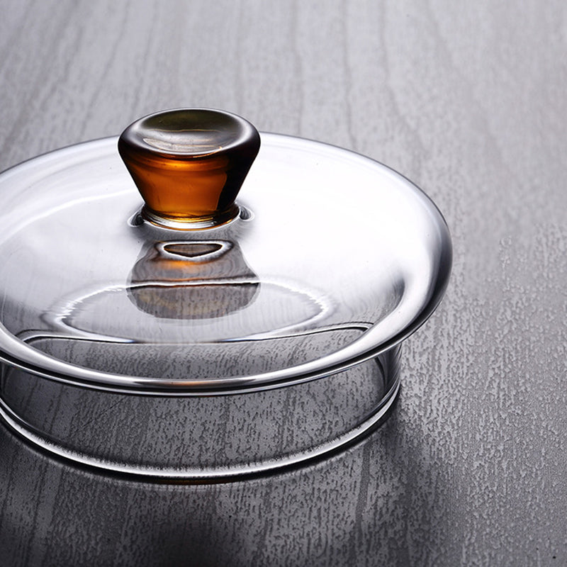 Premium Glass Teapot with Strainer and Gold Handle