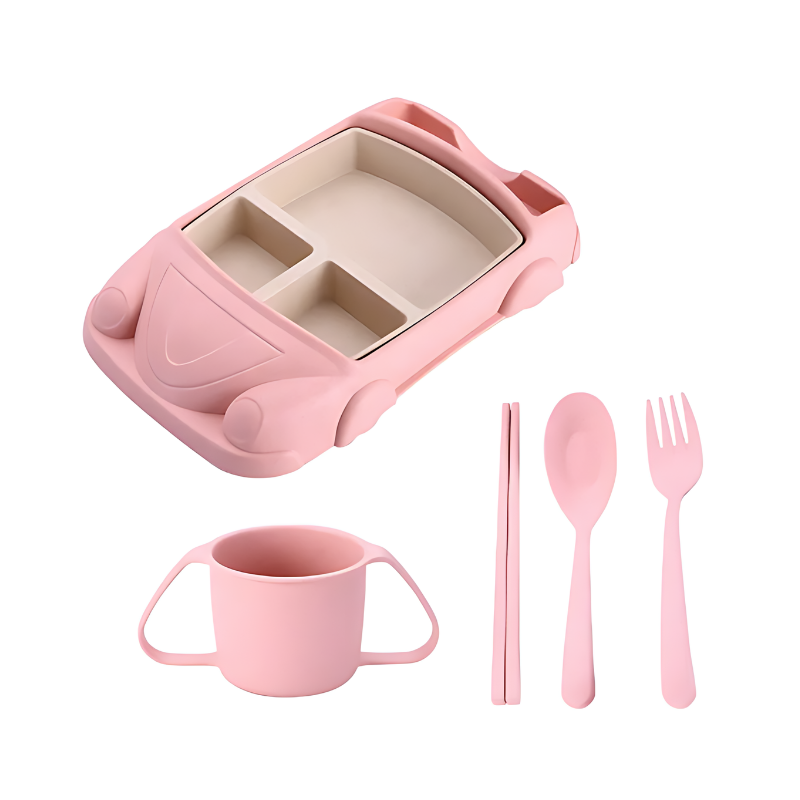Kids' Stainless Steel Dinner Set