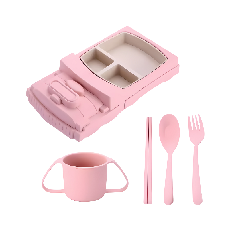 Kids' Stainless Steel Dinner Set