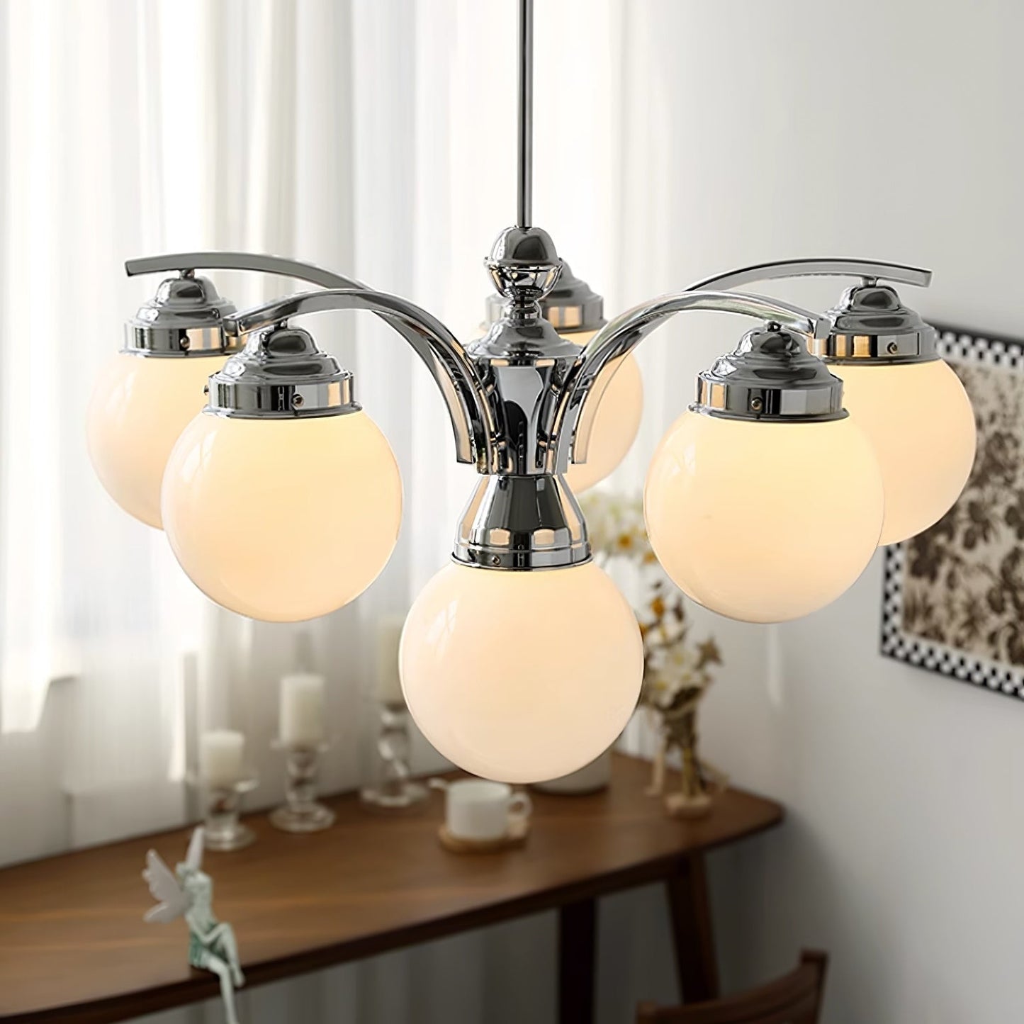 Classic Round Crystal Lighting Fixture