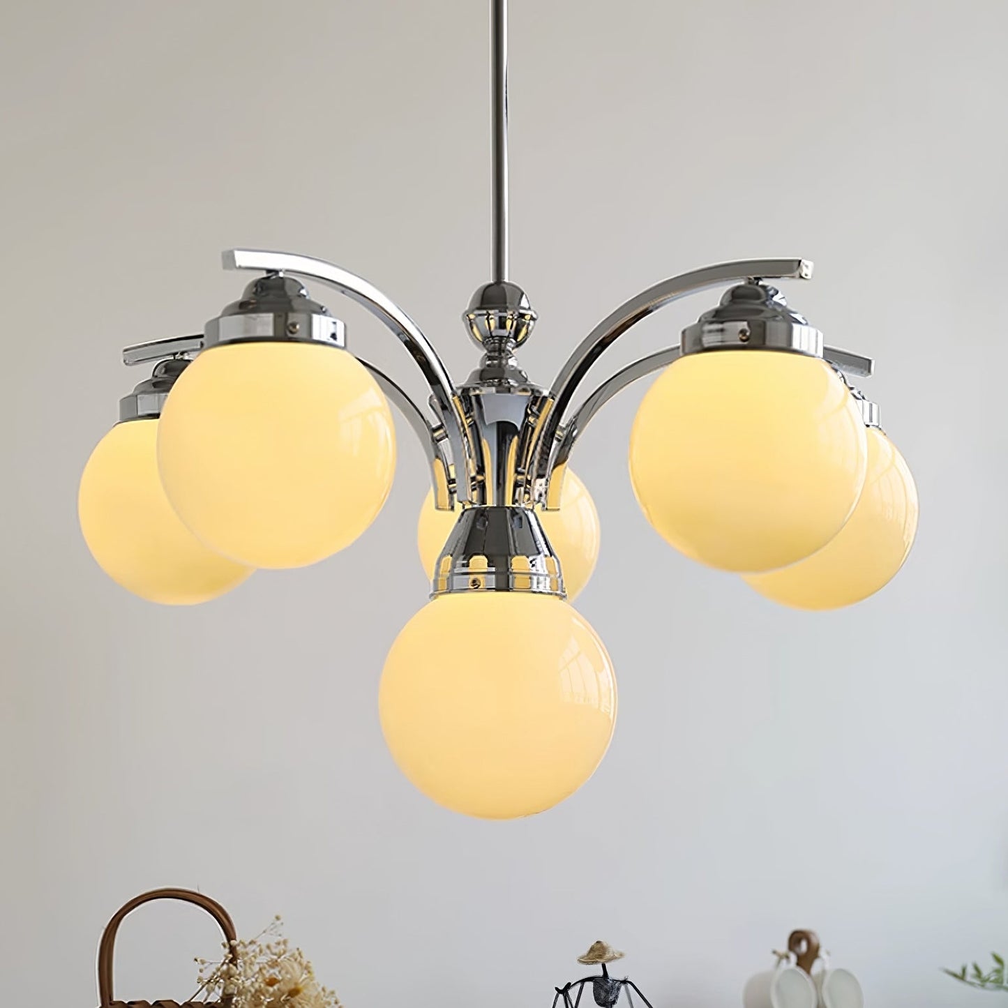 Classic Round Crystal Lighting Fixture