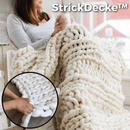 Cozy Knitted Throw Blanket - Fesara