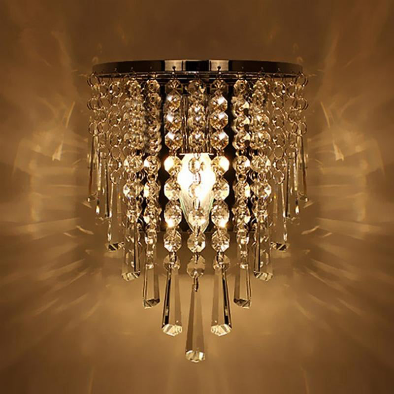 Luxury Glass Drop Crystal Wall Lights - Fesara
