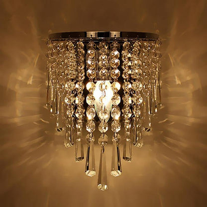 Luxury Glass Drop Crystal Wall Lights - Fesara