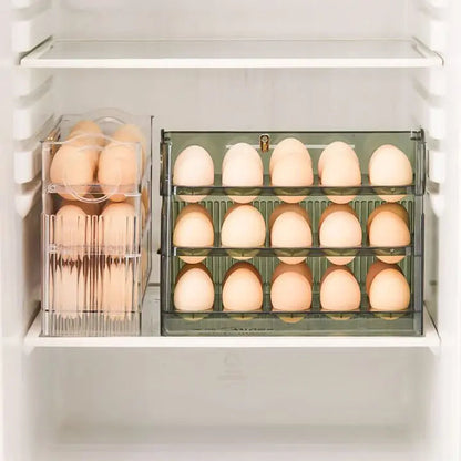 Compact Egg Storage Box with Flip Top Lid