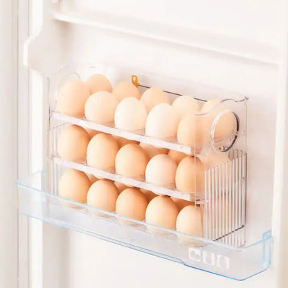 Compact Egg Storage Box with Flip Top Lid