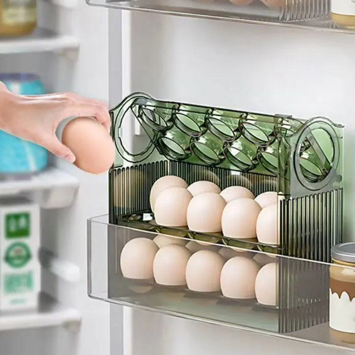 Compact Egg Storage Box with Flip Top Lid - Fesara