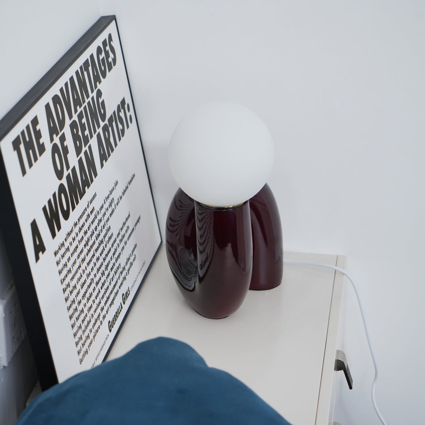 Stunning Glass and Resin Desk Lamp