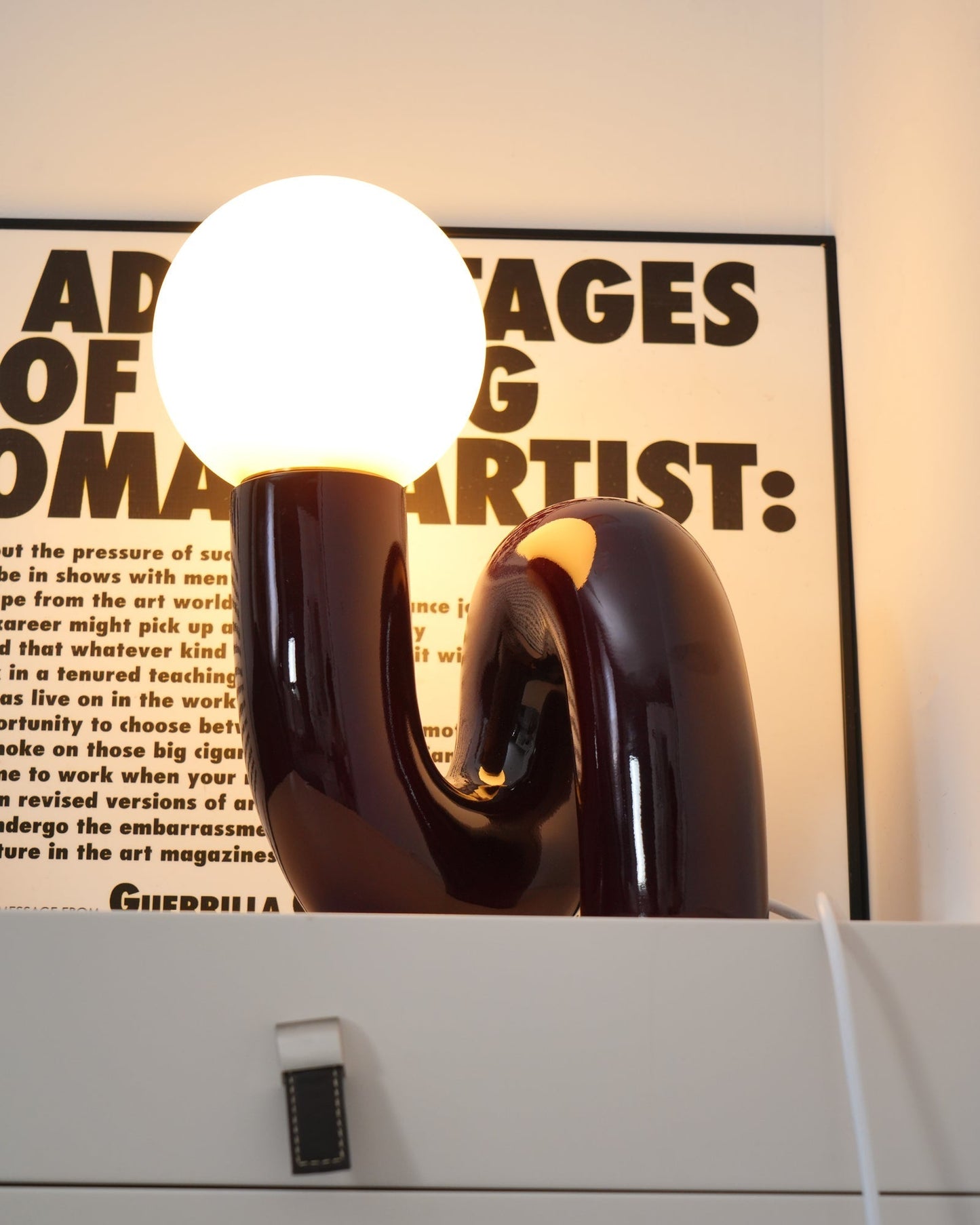 Stunning Glass and Resin Desk Lamp
