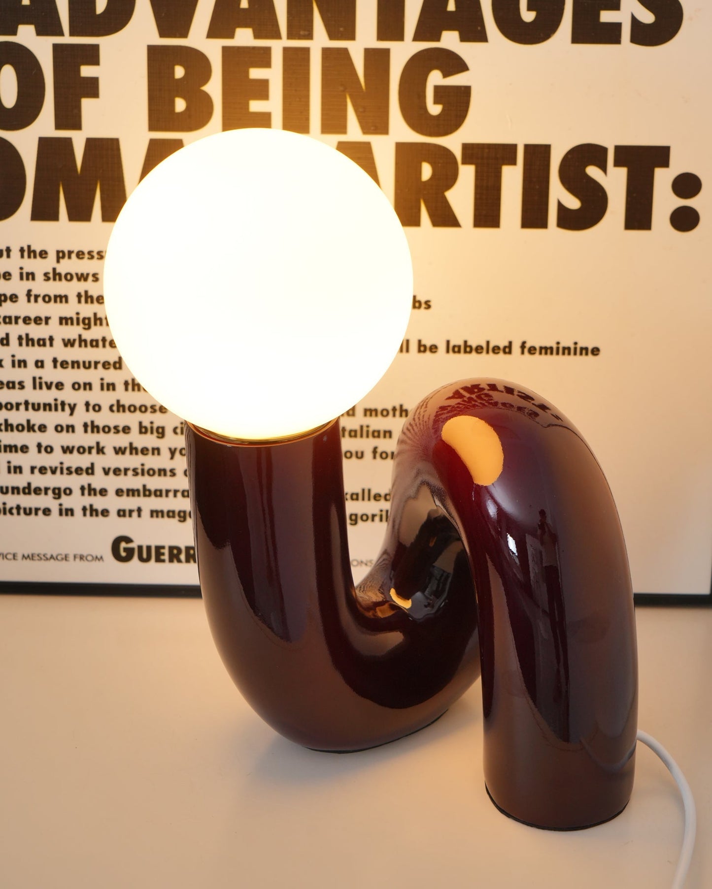Stunning Glass and Resin Desk Lamp
