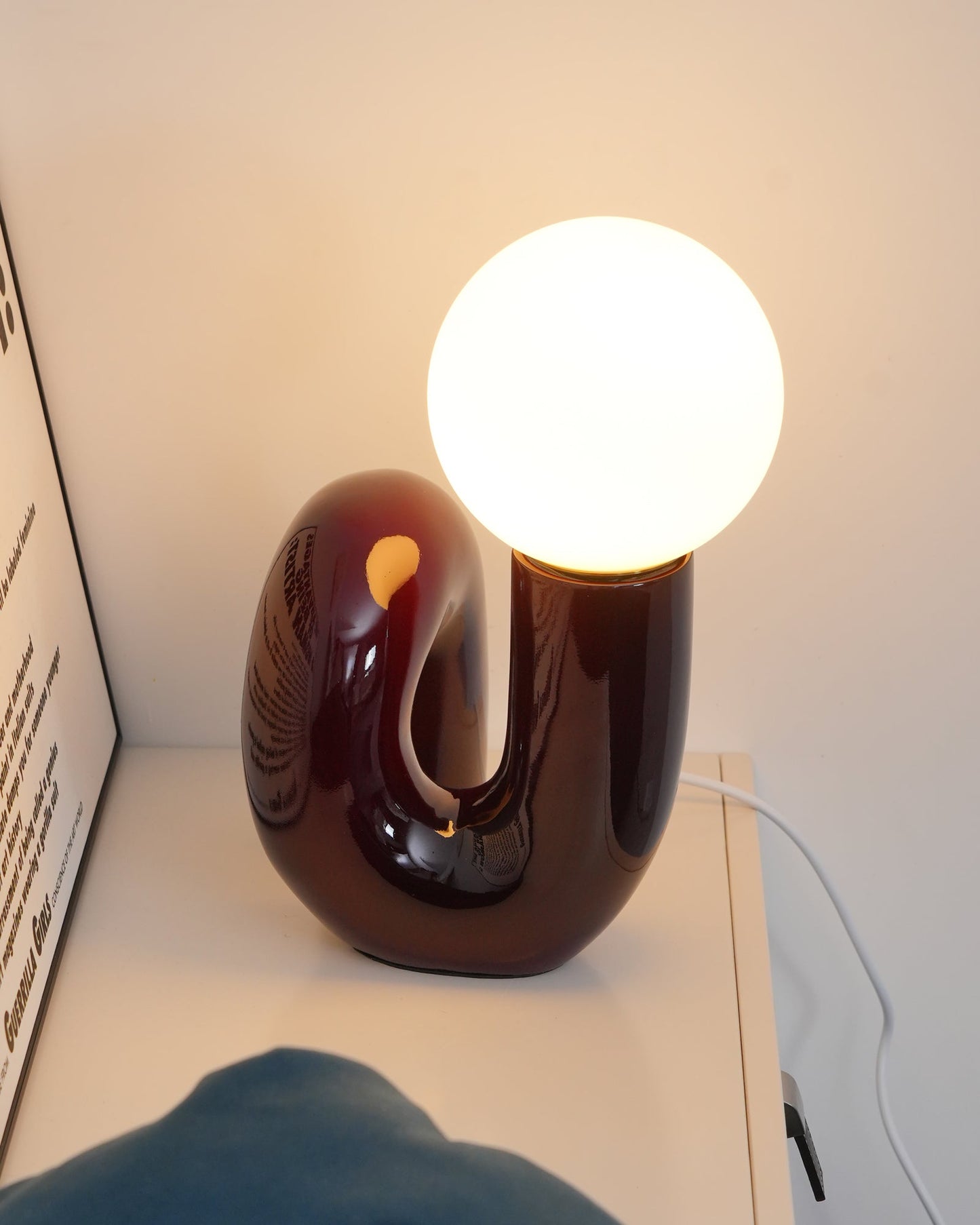 Stunning Glass and Resin Desk Lamp