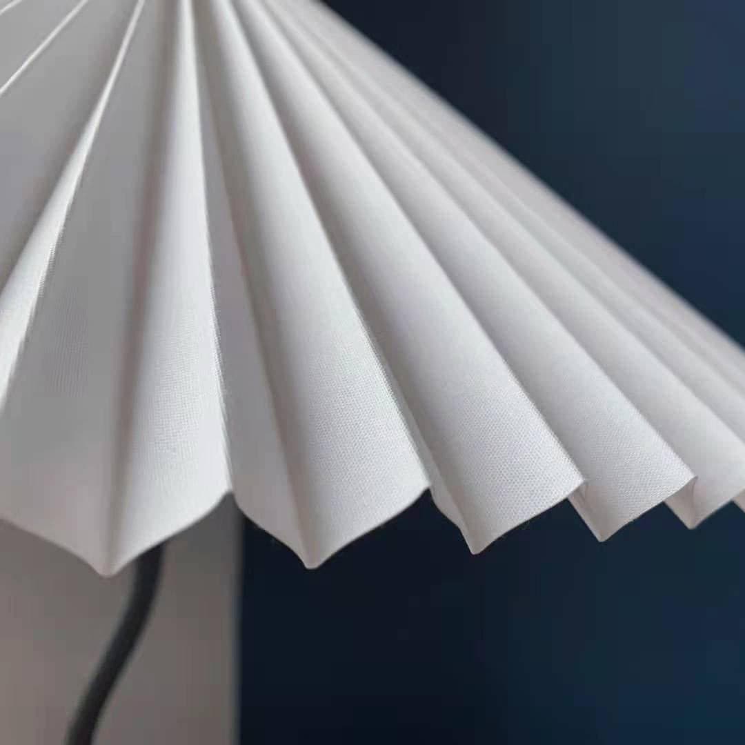 Elegant Wooden Table Lamp with Fabric Shade