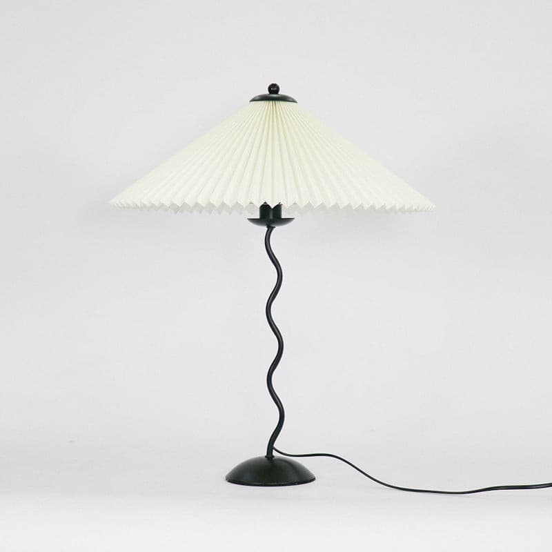 Elegant Wooden Table Lamp with Fabric Shade