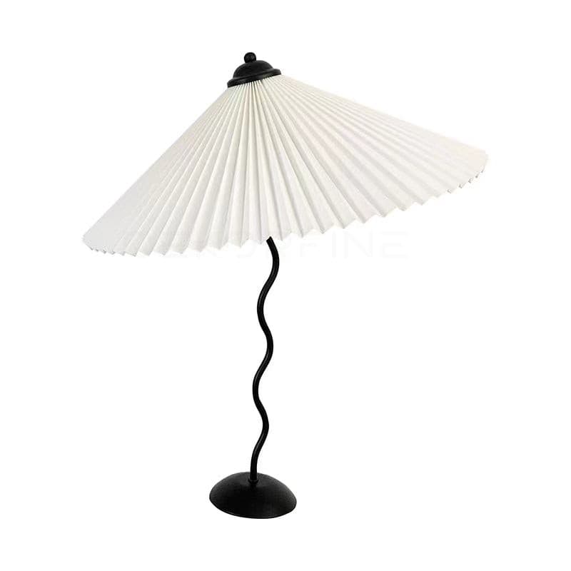 Elegant Wooden Table Lamp with Fabric Shade