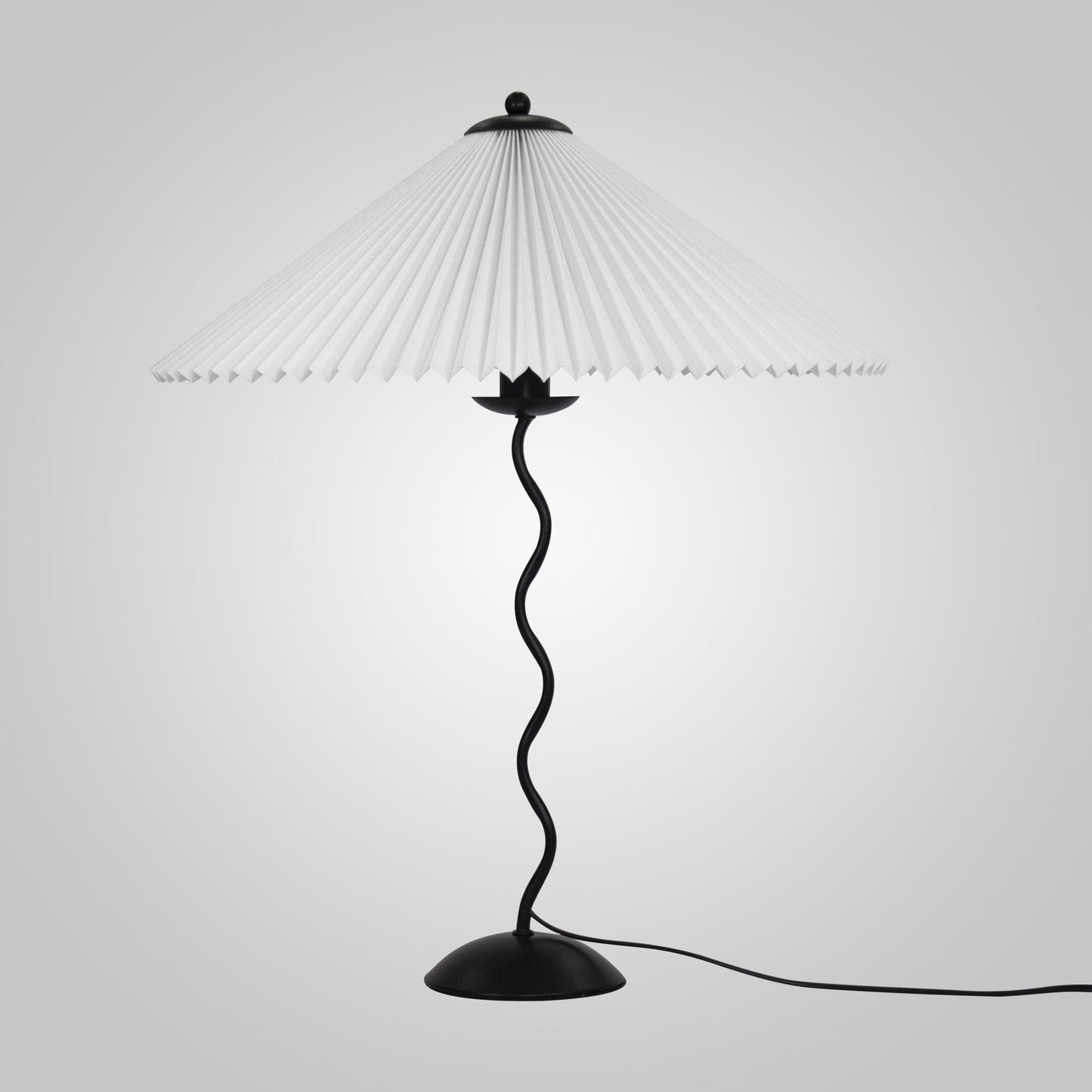 Elegant Wooden Table Lamp with Fabric Shade