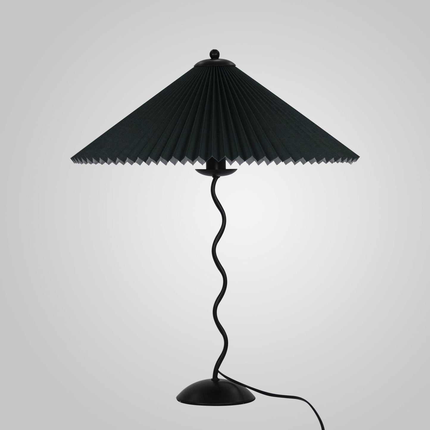 Elegant Wooden Table Lamp with Fabric Shade