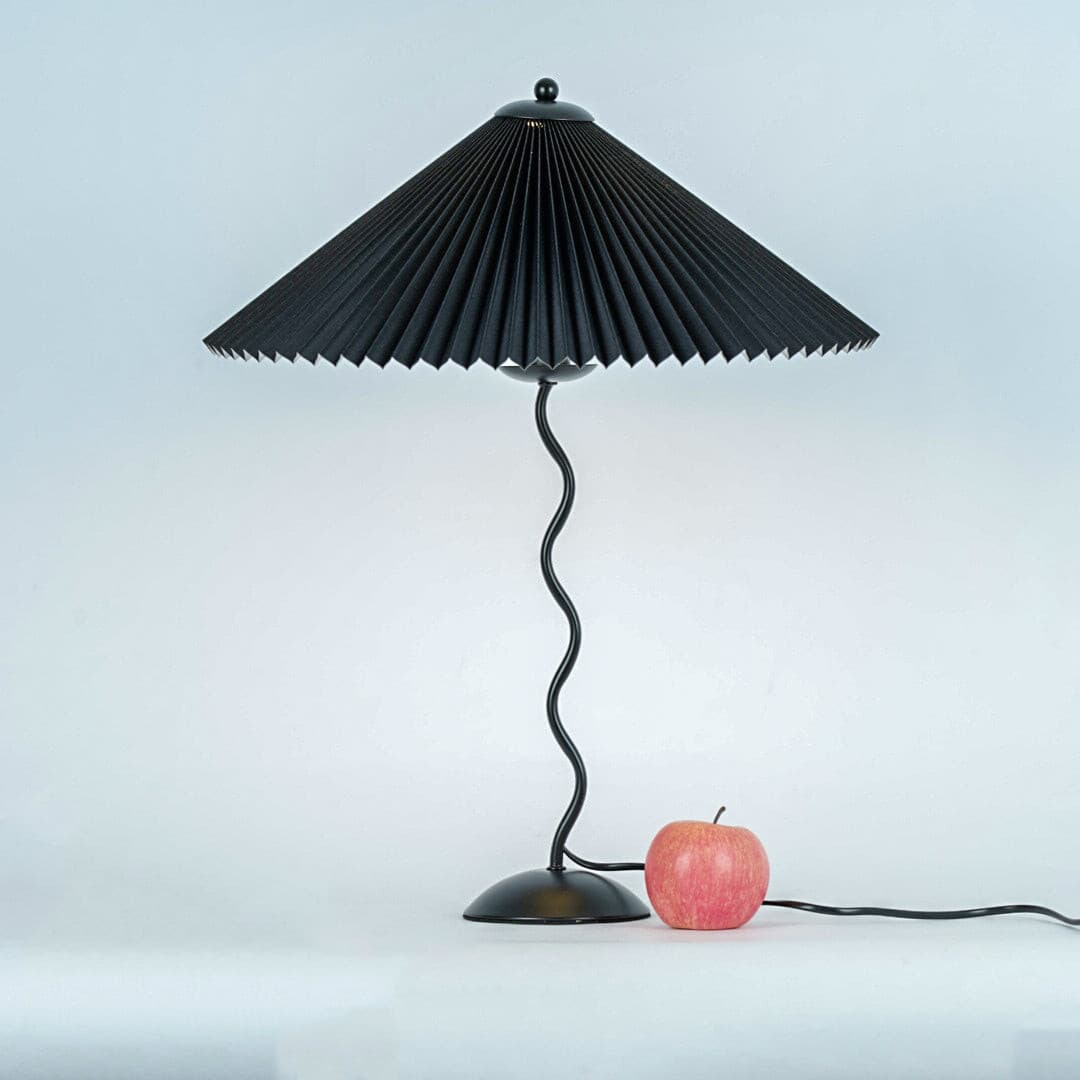 Elegant Wooden Table Lamp with Fabric Shade