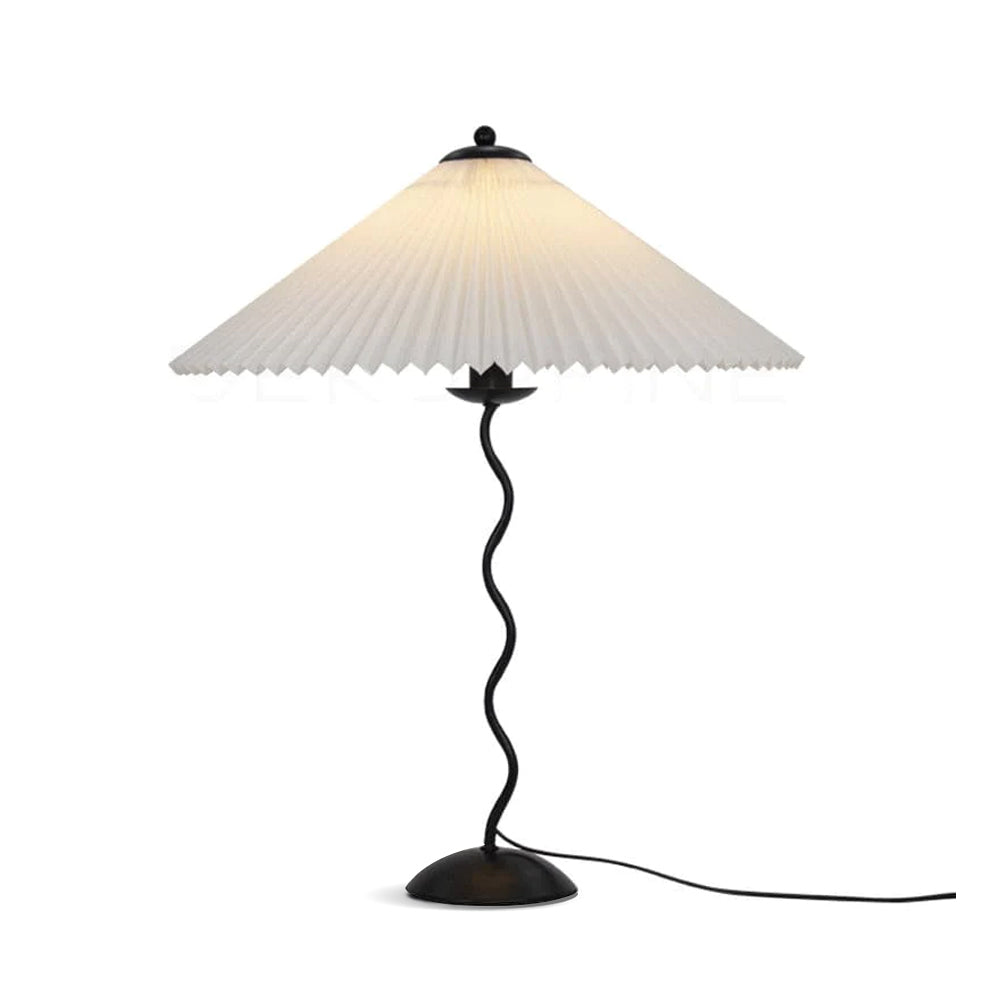 Elegant Wooden Table Lamp with Fabric Shade