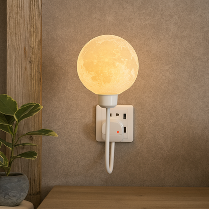 Warm Glow Plug-in Moonlight Wall Lamp - Fesara