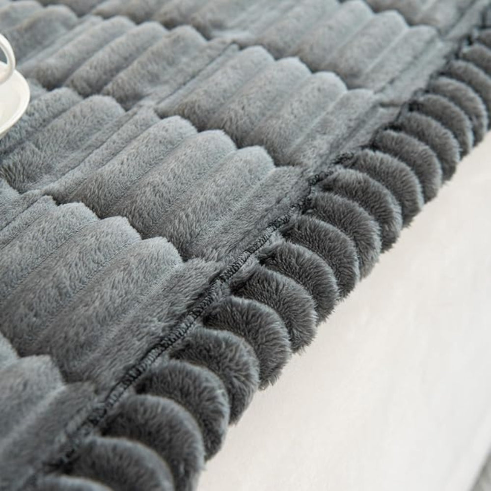Soft Couch Cover with Ruffled Trim