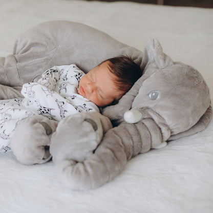 Cuddly Elephant Cushion | Cozy Baby Pillow