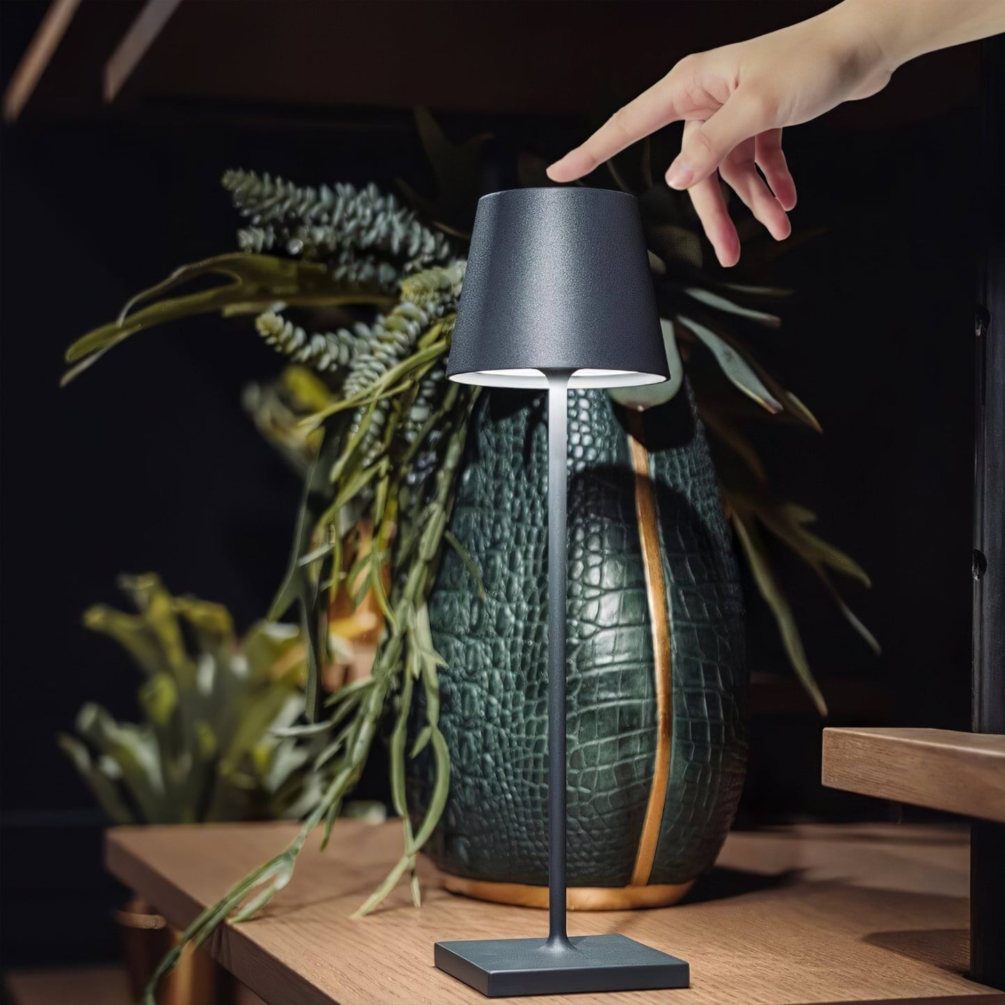 Stylish LED Desk Lamp with USB Charger