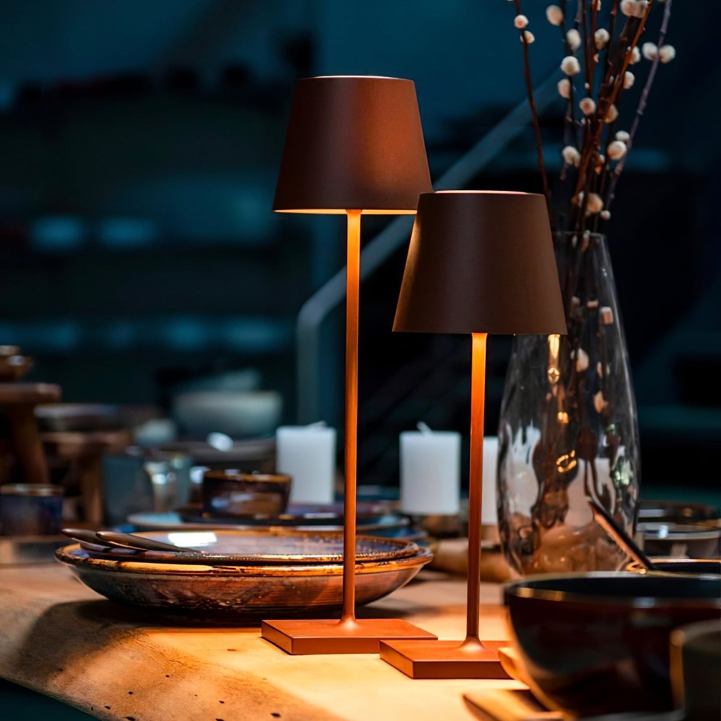 Stylish LED Desk Lamp with USB Charger