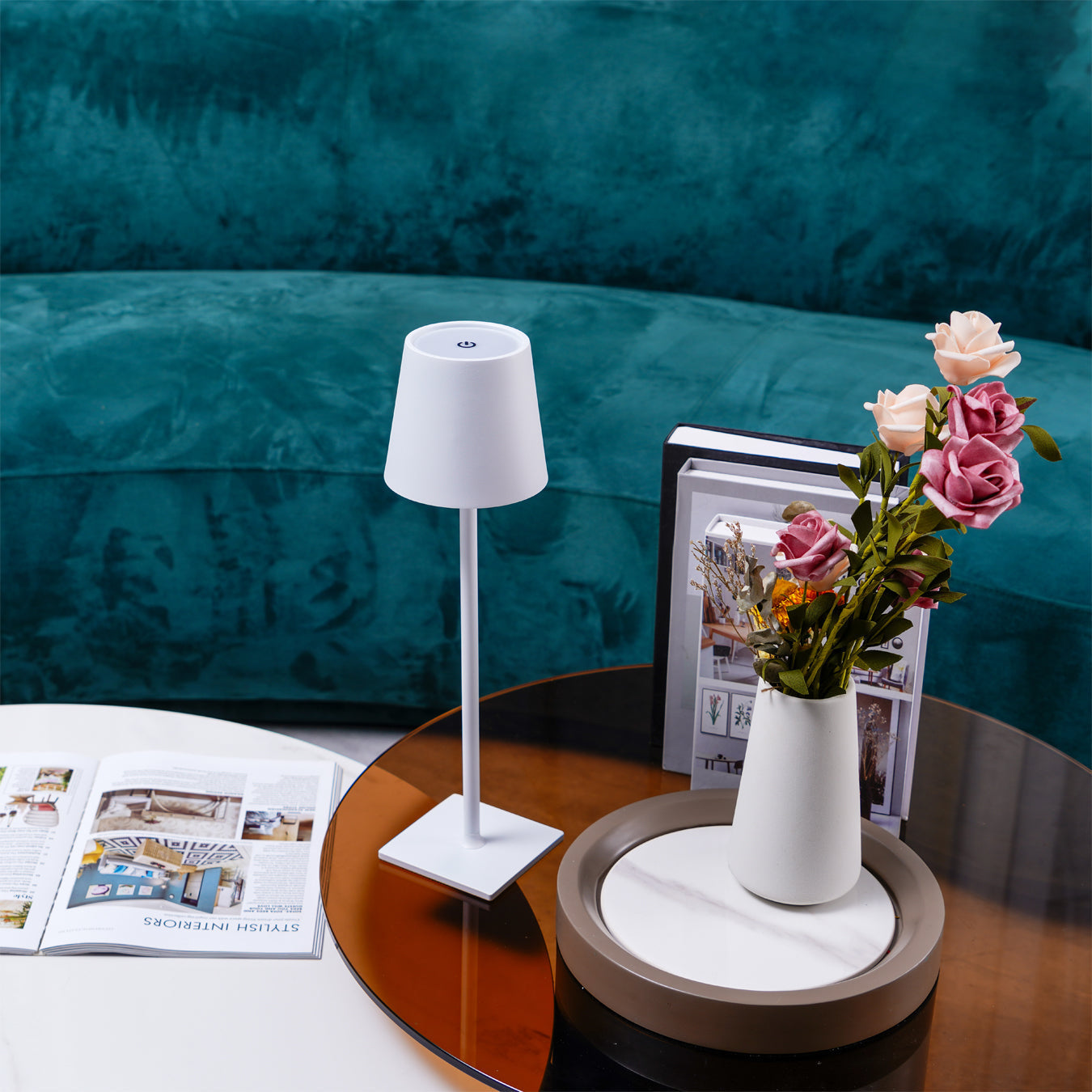 Stylish LED Desk Lamp with USB Charger