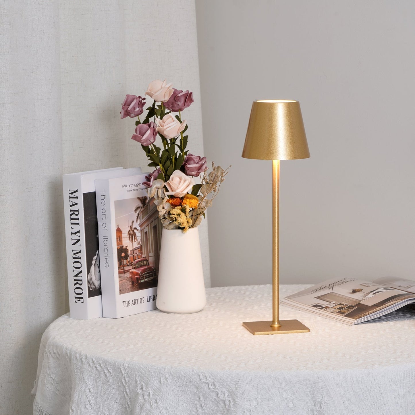 Stylish LED Desk Lamp with USB Charger