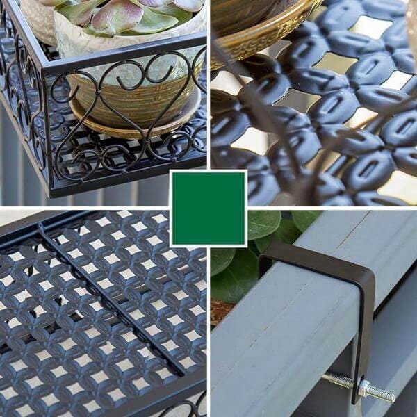 Space Saving Outdoor Planter Box for Balcony Rails