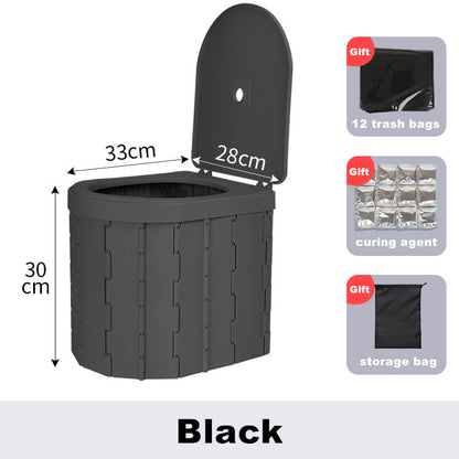 Compact Collapsible Travel Toilet