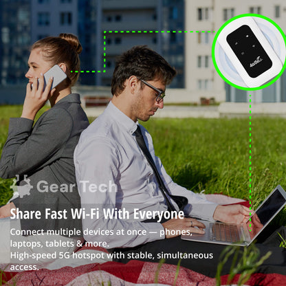 Compact Mobile Wi-Fi Hotspot for Travel and Home Use