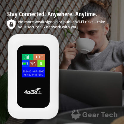 Compact Mobile Wi-Fi Hotspot for Travel and Home Use