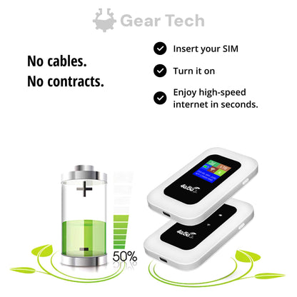 Compact Mobile Wi-Fi Hotspot for Travel and Home Use