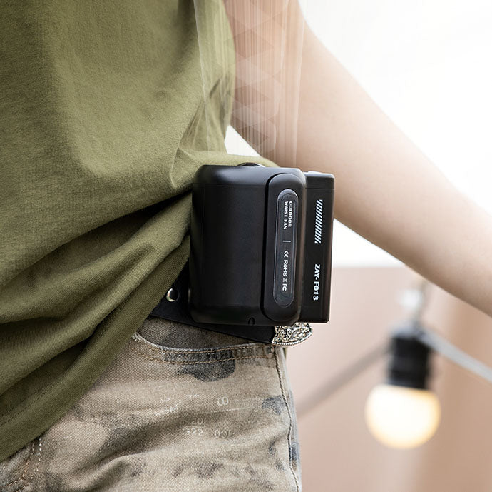 Portable Cooling Fan Handsfree Rechargeable Clip 1