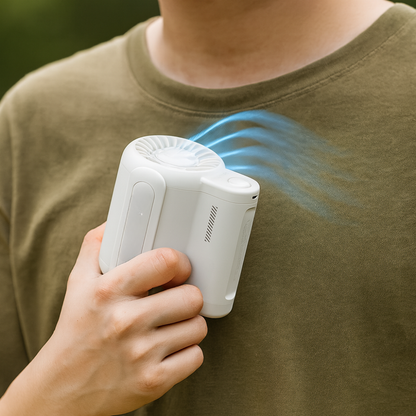 Portable Cooling Fan Handsfree Rechargeable Clip 3
