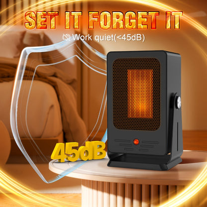 Portable Electric Space Heater Adjustable Thermostat 3