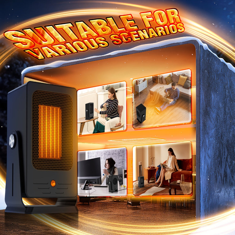 Portable Electric Space Heater Adjustable Thermostat 5