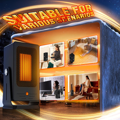 Portable Electric Space Heater Adjustable Thermostat 5