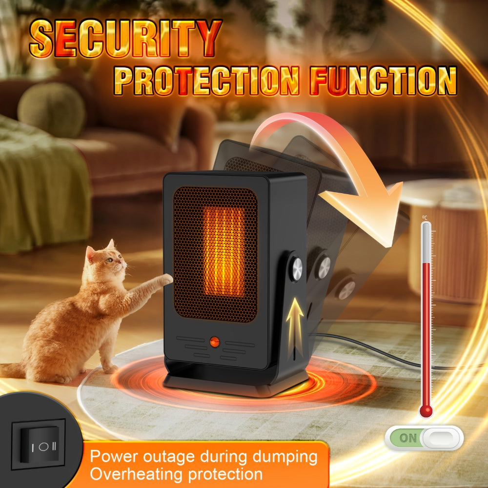 Portable Electric Space Heater Adjustable Thermostat 7