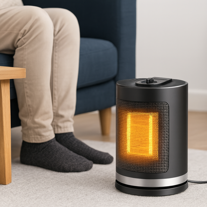 Portable Electric Space Heater Adjustable Thermostat 8