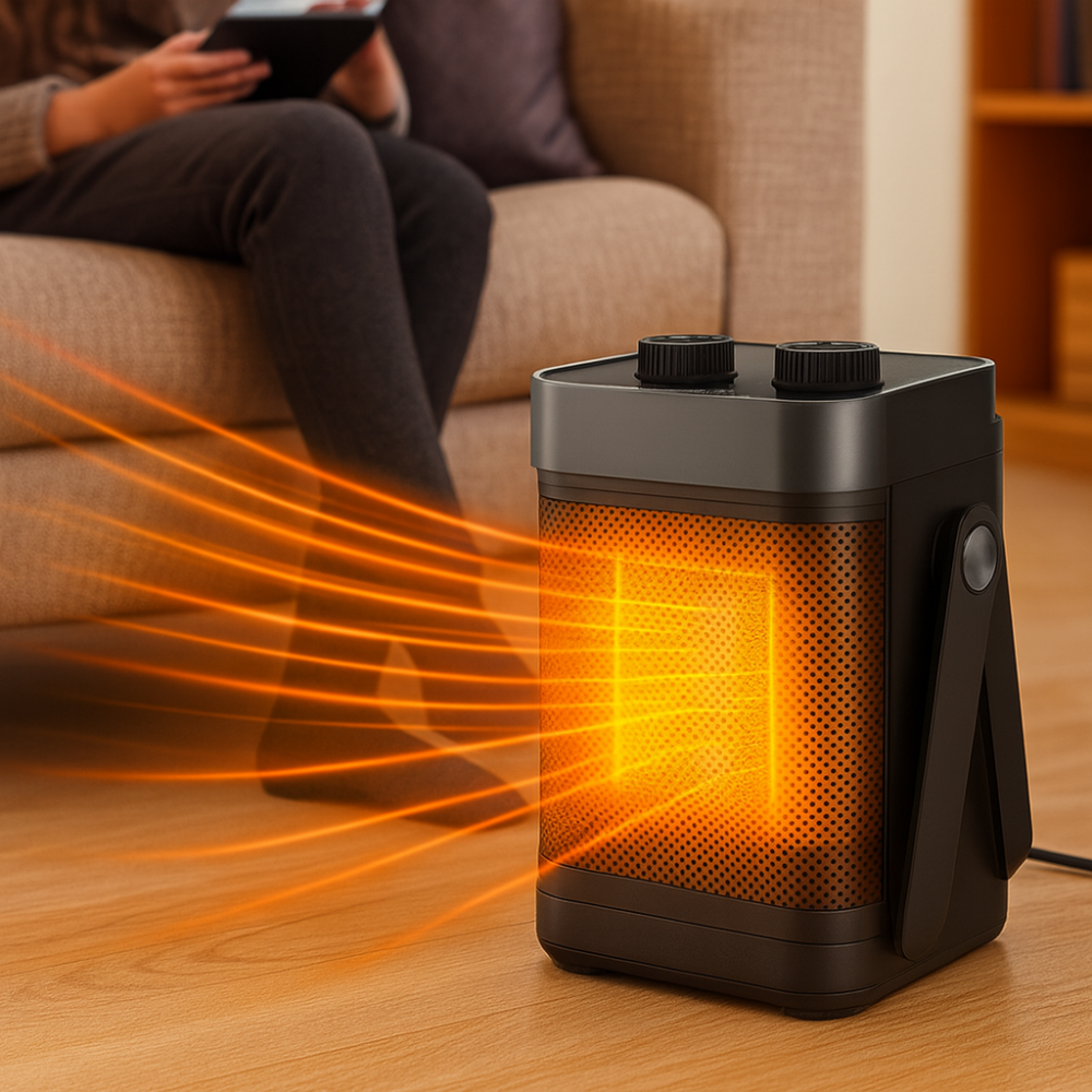 Portable Electric Space Heater Adjustable Thermostat 9