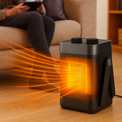 Portable Electric Space Heater Adjustable Thermostat 9