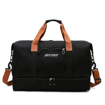 Portable Gym Bag with Shoe Compartment and Wet/Dry Separator for Travel - Durable Fitness Tote 8