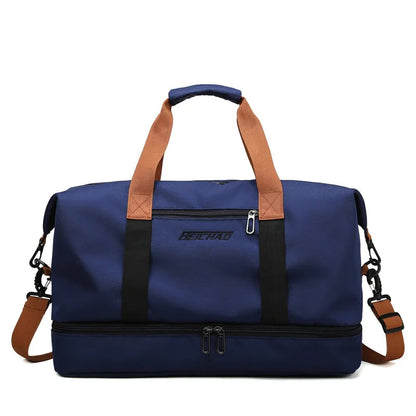 Portable Gym Bag with Shoe Compartment and Wet/Dry Separator for Travel - Durable Fitness Tote 9