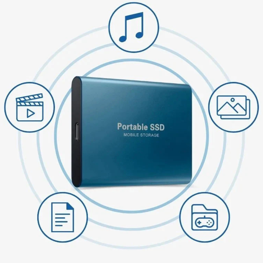Compact USB C External Metal Solid State Drive - Fesara
