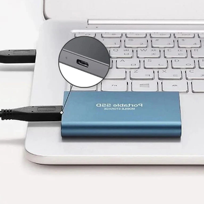 Compact USB C External Metal Solid State Drive