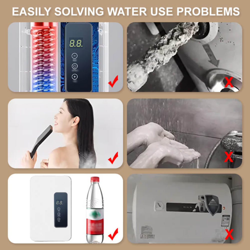 Portable Tankless Water Heater Bathroom Kitchen Sink Use 4